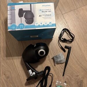 LaView Black Wi-Fi Smart IP Camera indoor or outdoor